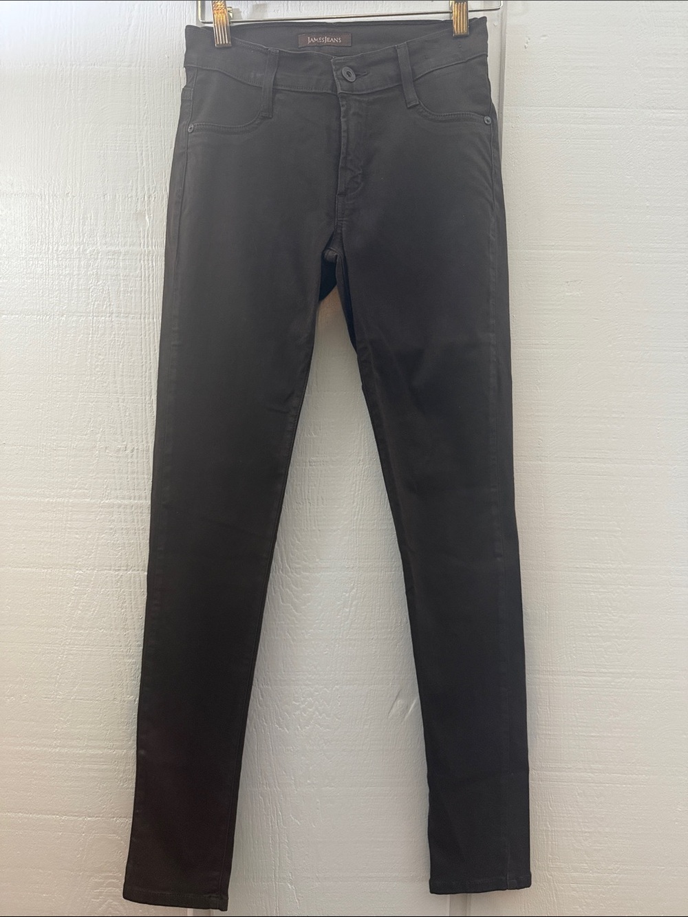 James Jeans Coated Brown Jeans Twiggy Sz 2